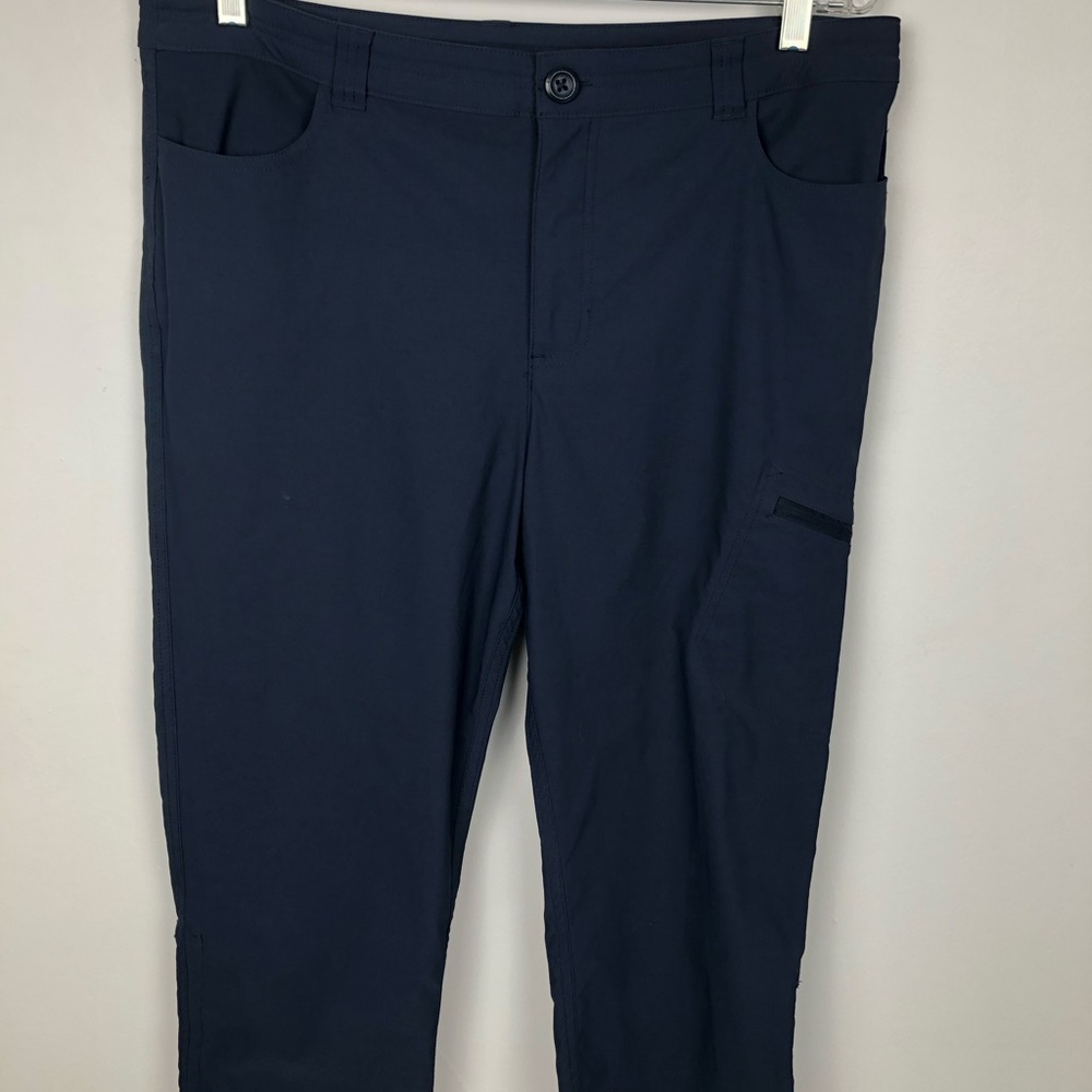 Eddie Bauer Navy Blue Tech Cargo Hiking Capri Capris Women’s Size 10